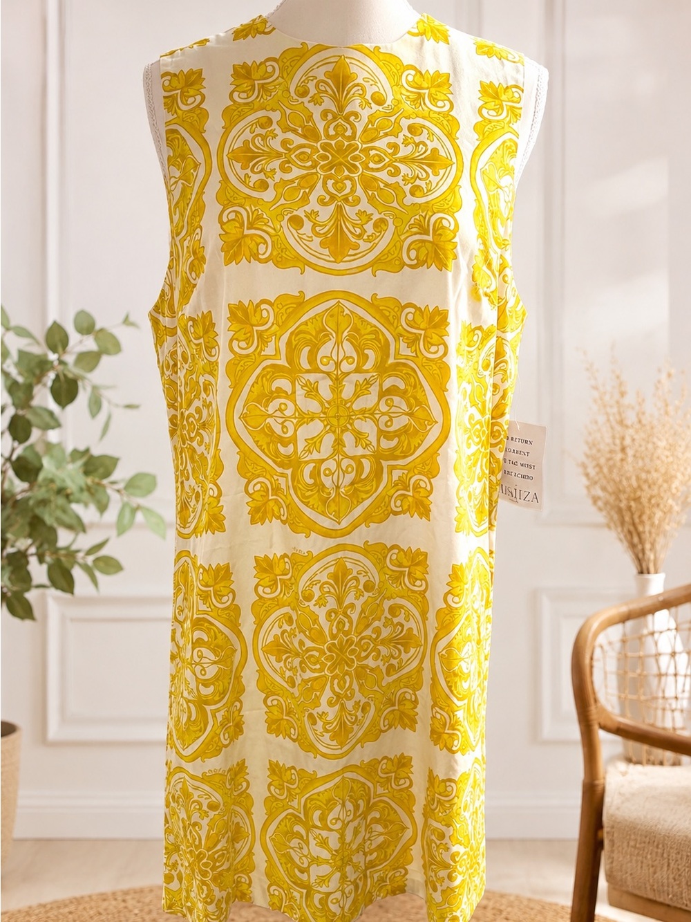 MESTIZA FIONA CONVERTIBLE SHIFT MINI DRESS - YELLOW
